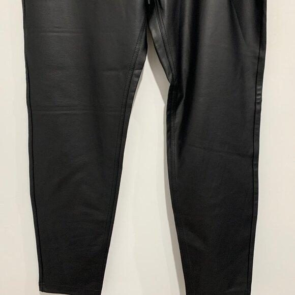 Liverpool Jeans Company Women Leather Pants Size 33/16 Madonna Skinny Leggings - Picture 4 of 9